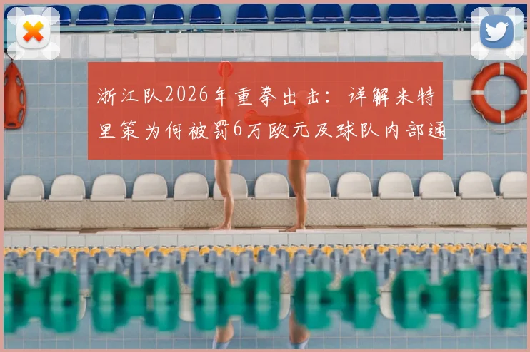 浙江队2026年重拳出击：详解米特里策为何被罚6万欧元及球队内部通报警告始末
